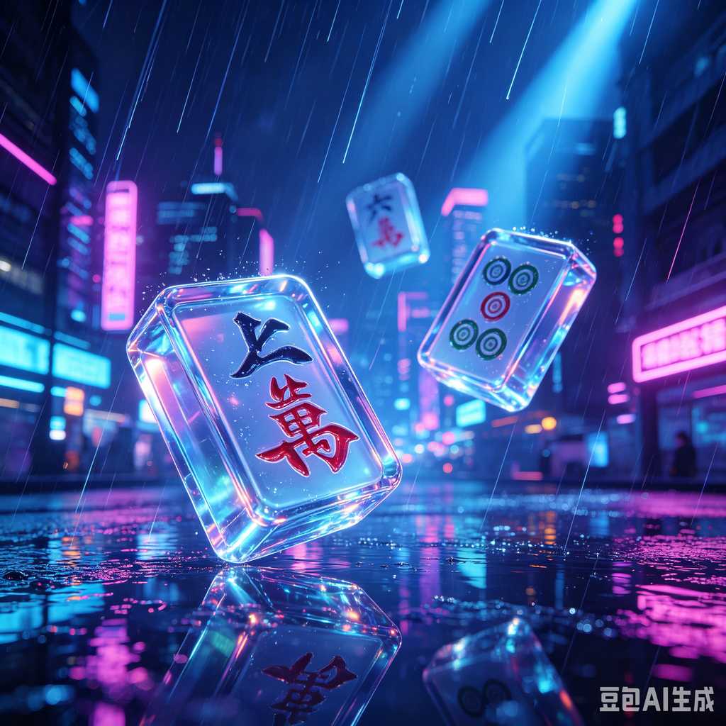 stylish text mahjong set