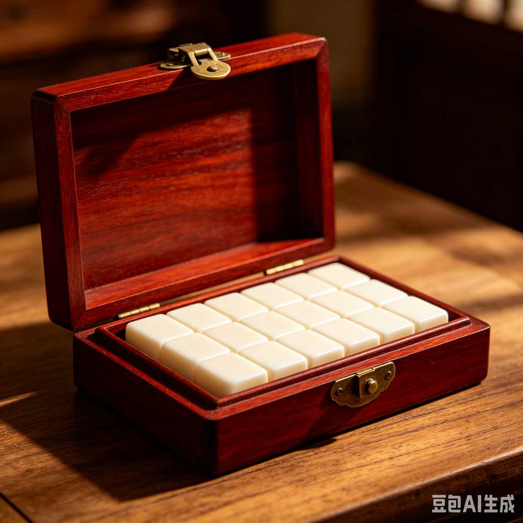 transparent mini mahjong set